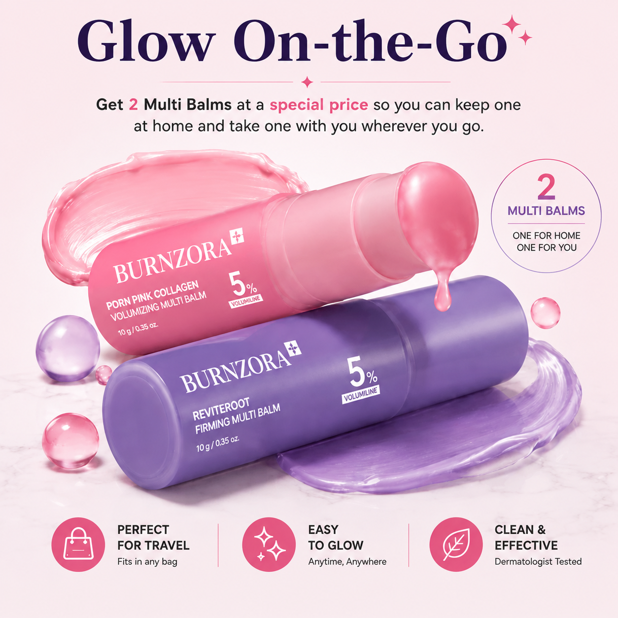✨Newly Launched: Optimized Formula for Day and Night Application ✨Korean BURNZORA™ Day & Night Multi Balm Duo