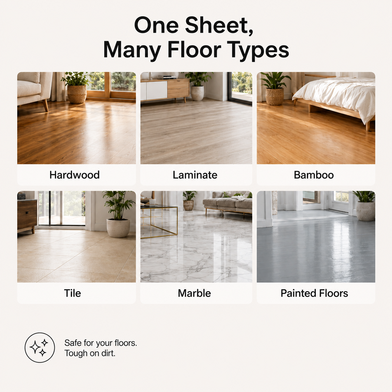 Floor Cleaning Wipes—Instant Cleaning, No Residue