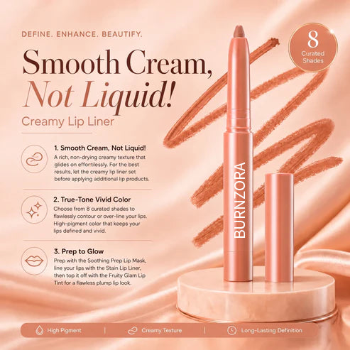 Last Day Buy 1 Get 1 Free Easy Glide Lip Liner — Creamy, Blendable Color with Smooth Application, Summervibes