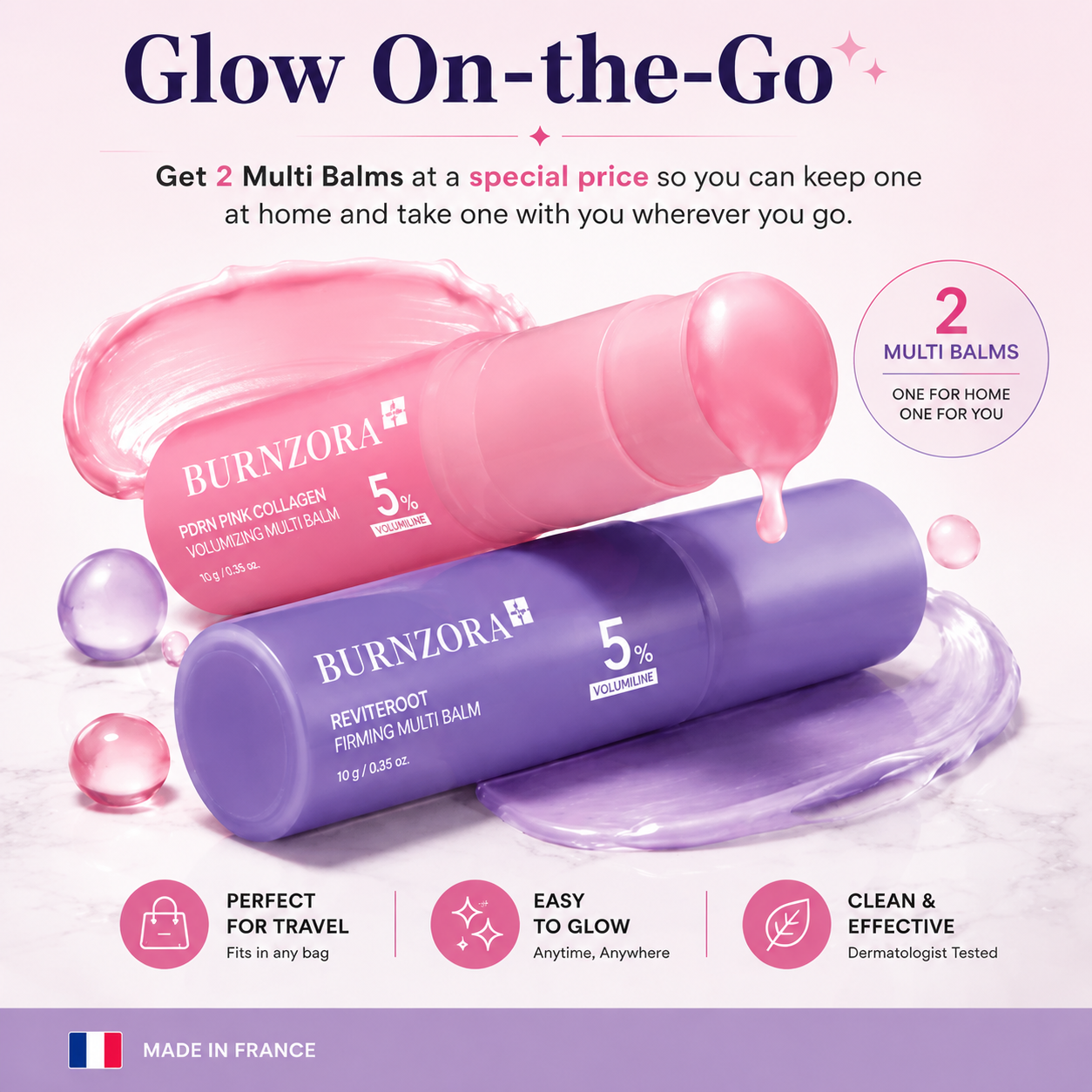 ✨Newly Launched: Optimized Formula for Day and Night Application ✨Korean BURNZORA™ Day & Night Multi Balm Duo