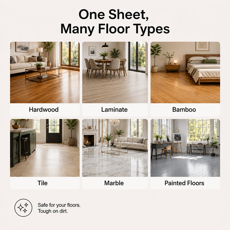 Burnzora™ Floor Cleaning Sheets — The Fast, Residue-Free Way to Keep Your Entire Home Fresh and Clean