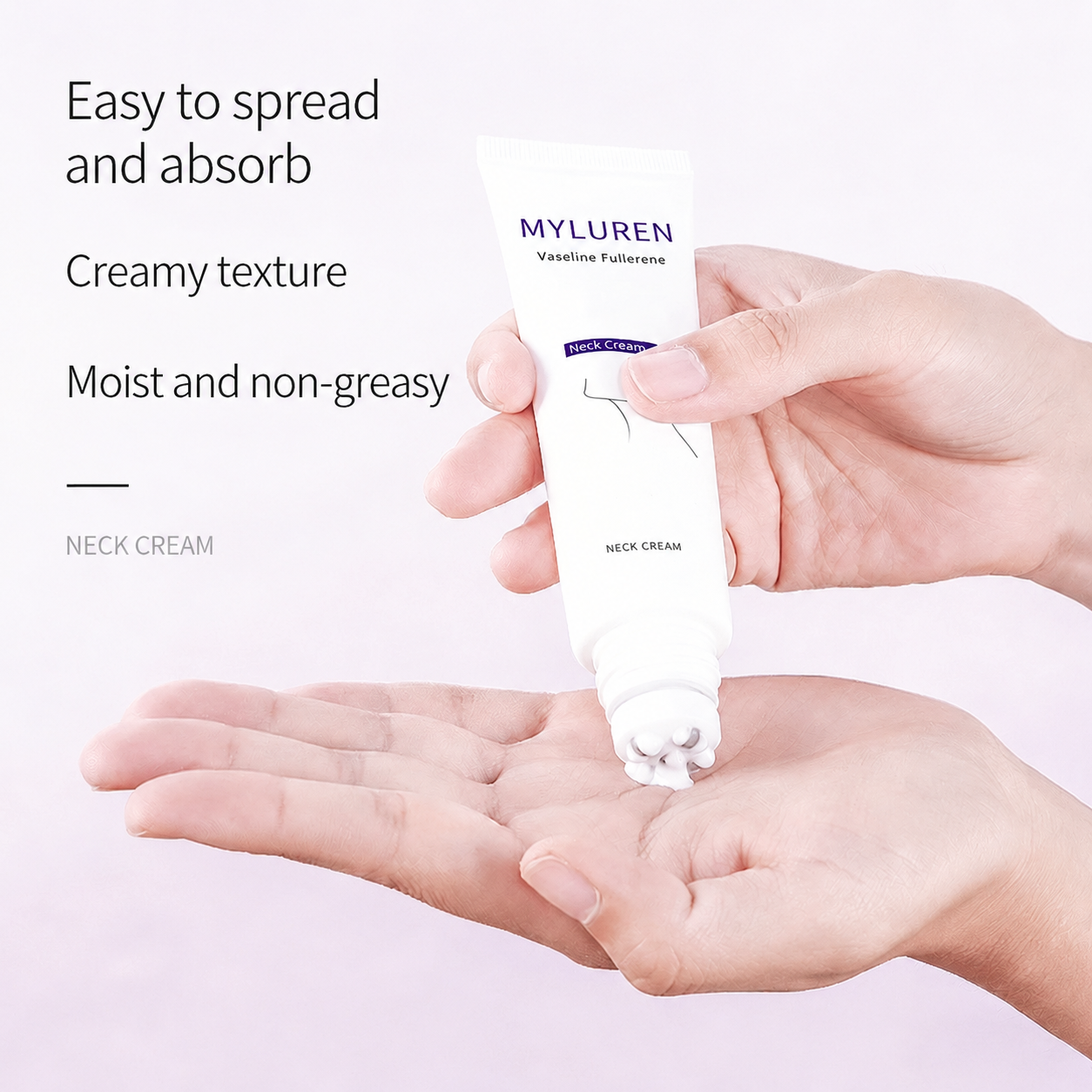 Roller Massage Neck Cream 🧴 Collagen & Hyaluronic Acid | Firms Neck, Reduces Wrinkles & Double Chin