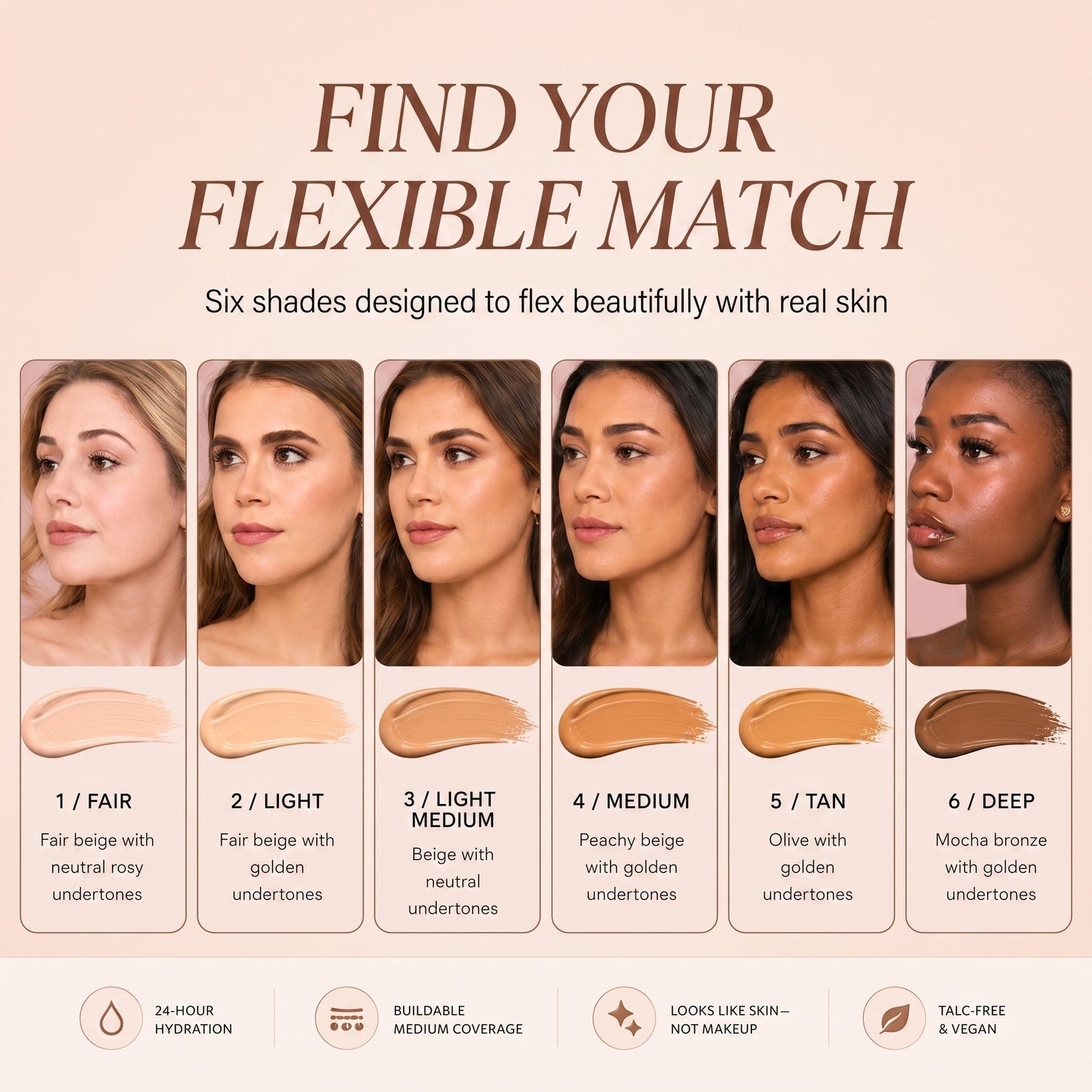Timeless Hydrating Foundation - Instantly blurs, hydrates & smooths your skin